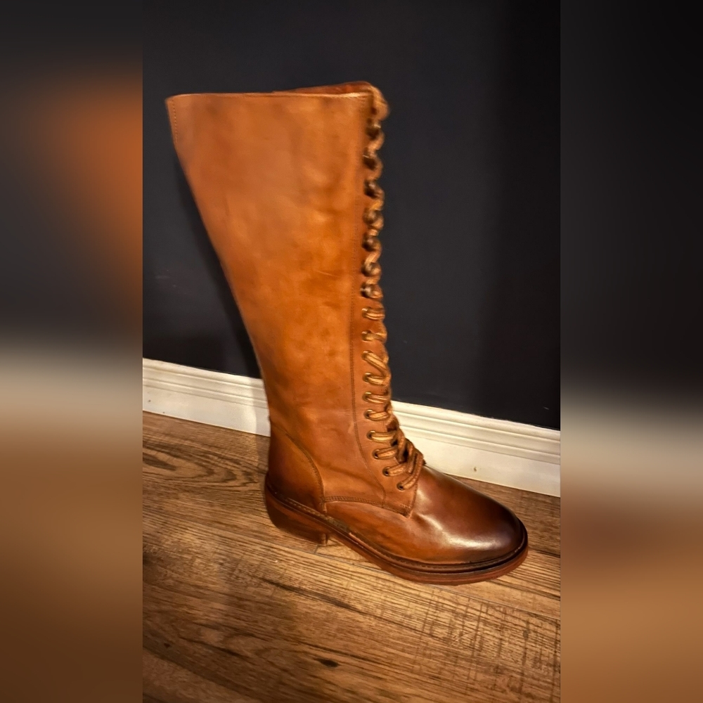 Leather boots